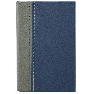 Adresar džepni, plavo-sivi, dimenzije 8 x 12 cm