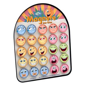 Magnet Wedo Smiley, šareni motivi pastelne boje