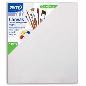 Platno slikarsko, ploča, 100 % pamuk, impregnirano, 30x40 cm, Spree