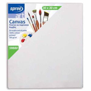 Platno slikarsko, ploča, 100 % pamuk, impregnirano, 30x30 cm, Spree