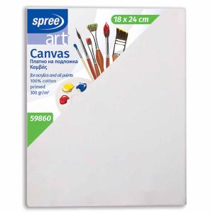 Platno slikarsko, ploča, 100 % pamuk, impregnirano, 18x24 cm, Spree