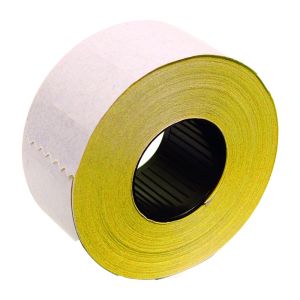 Etikete samoljepljive u roli, 26x16 mm, žute, četvrtaste
