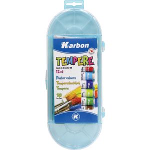Boja tempera 12 ml alu. tuba 10 boja/plast. Karbon 231851
