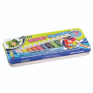 Boje tempere Jolly 12/1, 7,5 ml, metalna kutija