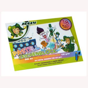 Blok crtaći A4 18 listova pastel, Jolly