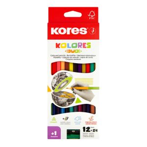 Bojice drvene Kores 2 vrha 12/1+šiljilo KOR93212