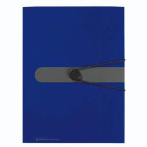 Fascikl s klapnama i gumicom PP A4, Easy orga to go, Herlitz, plavi