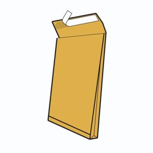 Vrećice 250x353X40 mm križno dno B4/4 AD strip, natron 140 g/m2; otvor na užoj strani