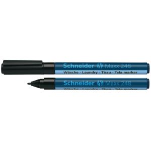 Flomaster Schneider, permanent marker za tekstil, Maxx 248, 1 mm, crni