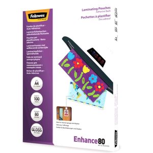 Folija za plastifikaciju Fellowes A4 80 mic. 100/1 samoljepljive